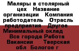 Маляры в столярный цех › Название организации ­ Компания-работодатель › Отрасль предприятия ­ Другое › Минимальный оклад ­ 1 - Все города Работа » Вакансии   . Тверская обл.,Бологое г.